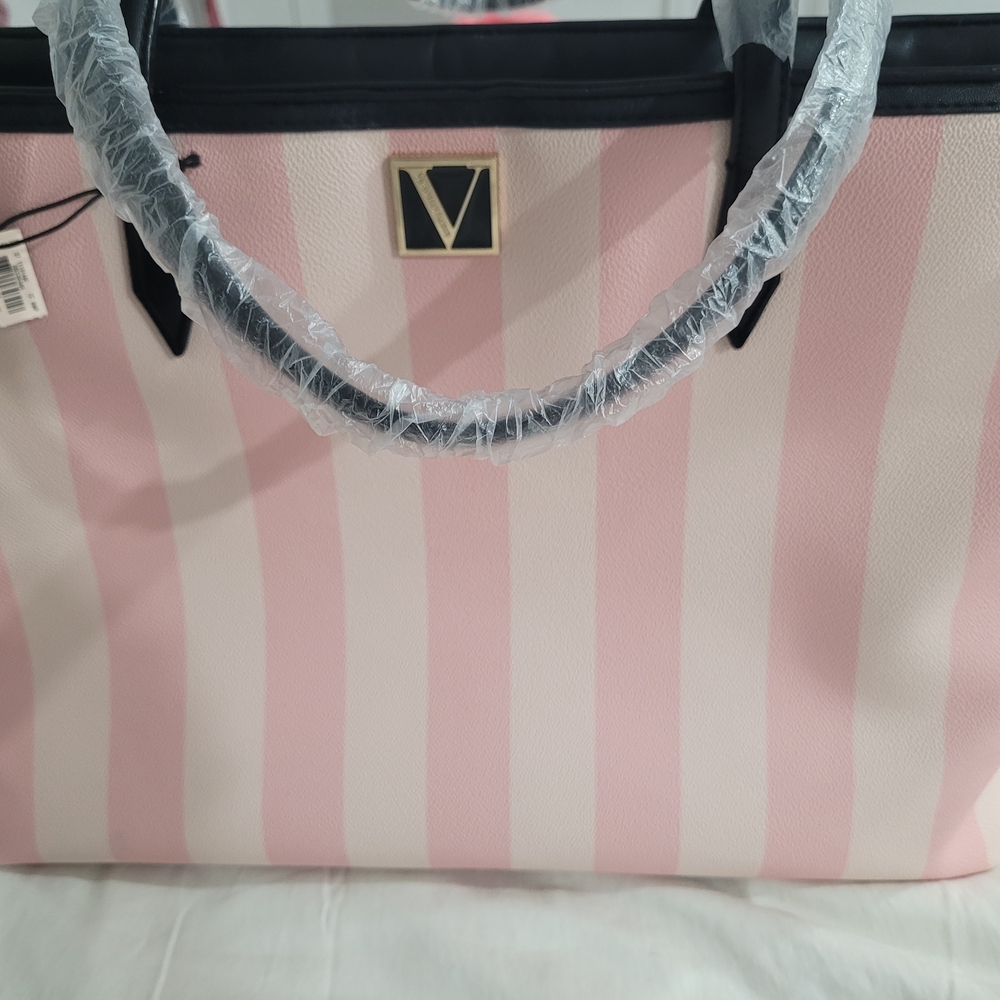Victoria Secret Pink stripe Handbag